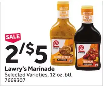 Stop&Shop Lawry's Marinade offer