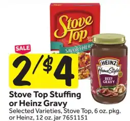 Stop&Shop Stove Top Stuffing or Heinz Gravy offer