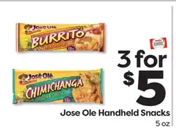 Weis Markets Jose Ole Handheld Snacks offer