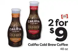 Weis Markets Califia Cold Brew Coffee offer