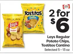 Weis Markets Lays Regular Potato Chips, Tostitos Cantina offer