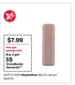 CVS Maybelline Slip On serum lipstick offer