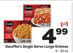 Weis Markets Stouffer's Single Serve Large Entrees offer