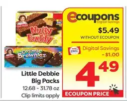 Weis Markets Little Debbie Big Packs offer