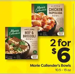 Weis Markets Marie Callender's Bowls offer