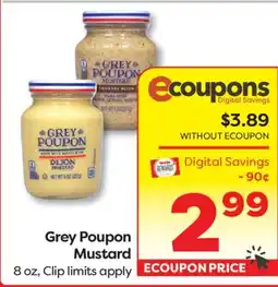 Weis Markets Grey Poupon Mustard offer