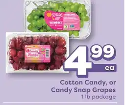 Weis Markets Cotton Candy, or Candy Snap Grapes offer