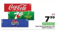 Weis Markets Coke, Pepsi, Canada Dry, 7UP, A & W or Sunkist offer