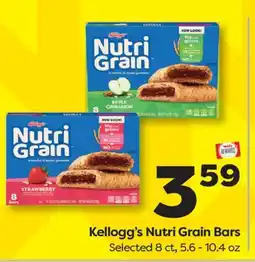 Weis Markets Kellogg's Nutri Grain Bars offer