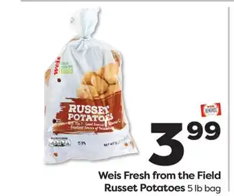 Weis Markets Weis Fresh from the Field Russet Potatoes offer