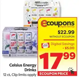 Weis Markets Celsius Energy Drinks offer