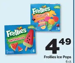 Weis Markets Frollies Ice Pops offer