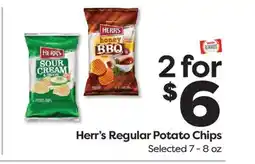 Weis Markets Herr's Regular Potato Chips offer