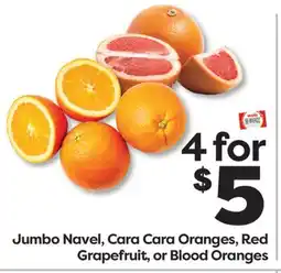 Weis Markets Jumbo Navel, Cara Cara Oranges, Red Grapefruit, or Blood Oranges offer