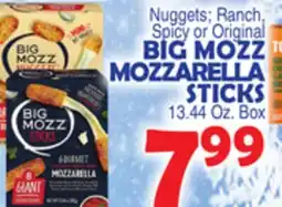 Bravo Supermarkets BIG MOZZ MOZZARELLA STICKS offer