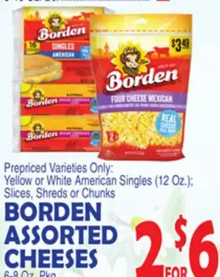 Bravo Supermarkets BORDEN ASSORTED CHEESES offer