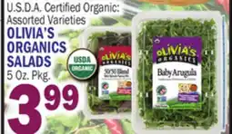 Bravo Supermarkets OLIVIA'S ORGANICS SALADS offer