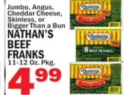 Bravo Supermarkets NATHAN'S BEEF FRANKS offer