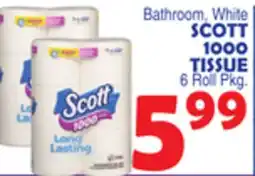 Bravo Supermarkets SCOTT 1000 TISSUE offer