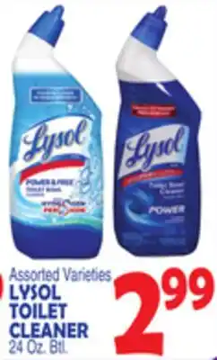 Bravo Supermarkets LYSOL TOILET CLEANER offer