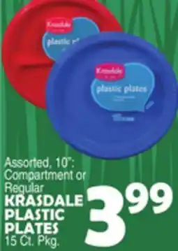 Bravo Supermarkets KRASDALE PLASTIC PLATES offer