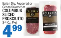 Bravo Supermarkets COLUMBUS SLICED PROSCIUTTO offer