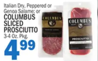 Bravo Supermarkets COLUMBUS SLICED PROSCIUTTO offer