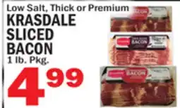Bravo Supermarkets KRASDALE SLICED BACON offer