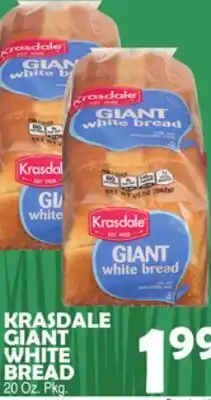 Bravo Supermarkets KRASDALE GIANT WHITE BREAD offer