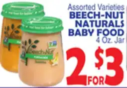 Bravo Supermarkets BEECH-NUT NATURALS BABY FOOD offer