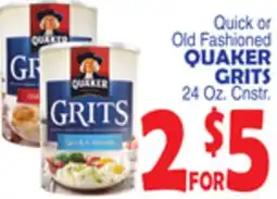 Bravo Supermarkets QUAKER GRITS offer