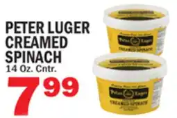 Bravo Supermarkets PETER LUGER CREAMED CREAMED SPINACH offer