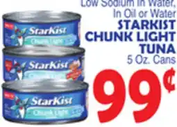 Bravo Supermarkets STARKIST CHUNK LIGHT TUNA offer