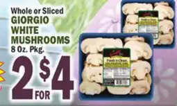 Bravo Supermarkets GIORGIO WHITE MUSHROOMS offer