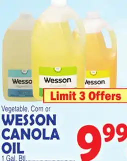 Bravo Supermarkets WESSON CANOLA OIL offer