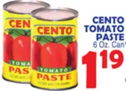 Bravo Supermarkets CENTO TOMATO PASTE offer