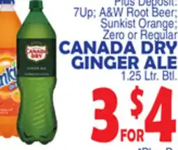 Bravo Supermarkets CANADA DRY GINGER ALE offer
