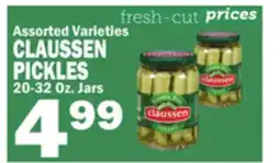 Bravo Supermarkets CLAUSSEN PICKLES offer