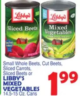 Bravo Supermarkets LIBBY'S MIXED VEGETABLES 14.5-15 Oz. Cans offer
