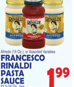 Bravo Supermarkets FRANCESCO RINALDI PASTA SAUCE 23.5-24 Oz. Jars offer