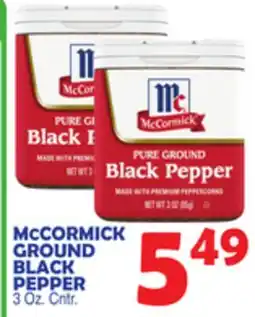 Bravo Supermarkets CORMICK GROUND BLACK PEPPER offer