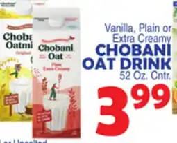 Bravo Supermarkets CHOBANI OAT DRINK offer