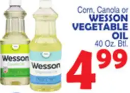 Bravo Supermarkets WESSON VEGETABLE OIL offer