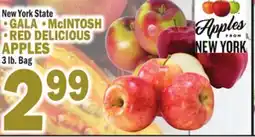 Bravo Supermarkets GALA, MccINTOSH, RED DELICIOUS APPLES offer