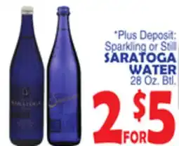 Bravo Supermarkets SARATOGA WATER offer