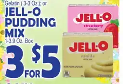 Bravo Supermarkets JELL-O PUDDING MIX, 1-3.9 Oz. Box offer