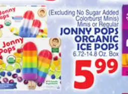 Bravo Supermarkets JONNY POPS ORGANIC ICE POPS offer