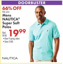 Boscov's Mens NAUTICA Super Soft Polos offer