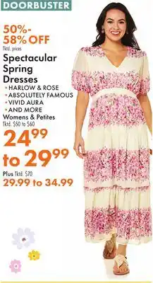 Boscov's Spectacular Spring Dresses offer