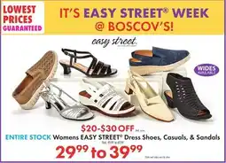 Boscov's ENTIRE STOCK Womens EASY STREET Dress Shoes, Casuals, & Sandals offer